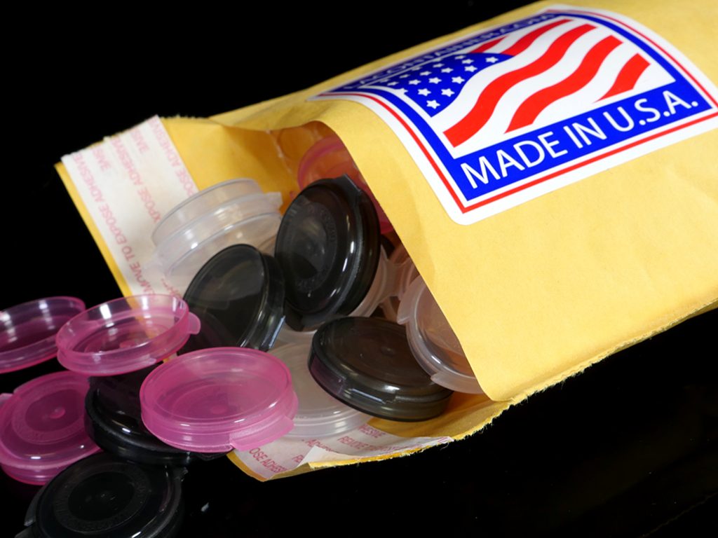 lacons sample containers shipping envelope