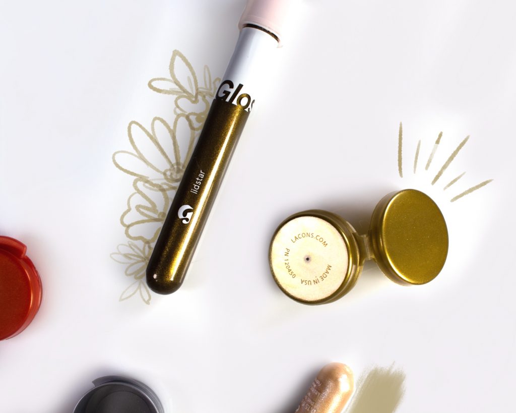 Lacons Beauty Gold Sampling Container with Cosmetic Products