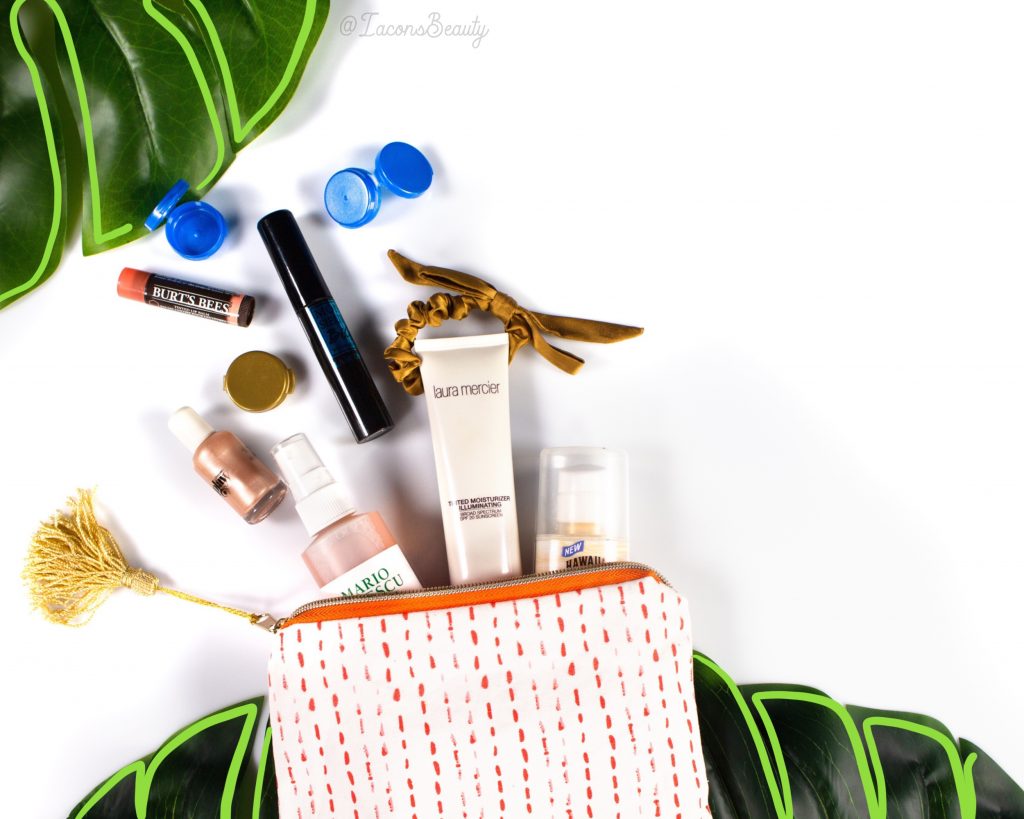 Lacons Beauty Containers with Makeup/Cosmetic products in a  makeup bag