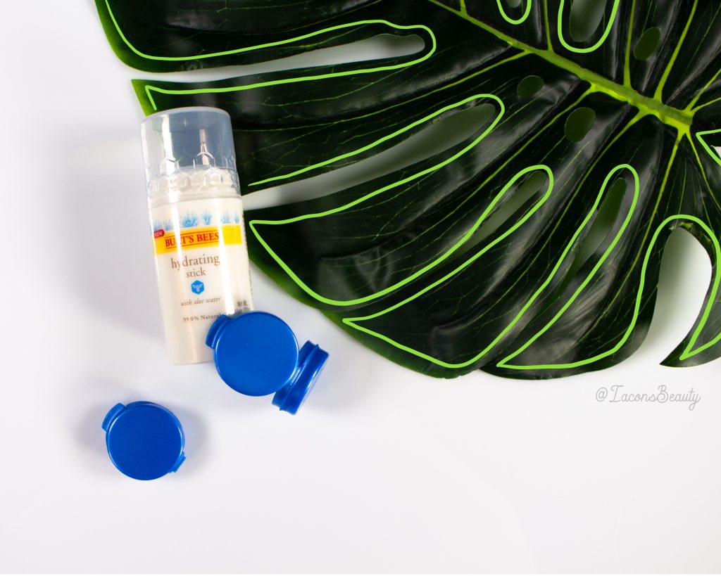 Palm Leaf with moisturizer and Laconsbeauty sampling containers blue
