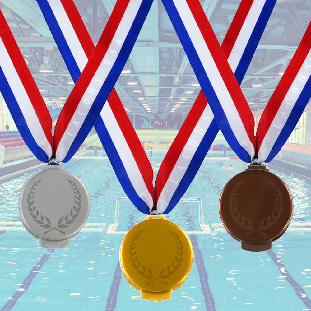 gold silver bronze metallic lacons sample containers