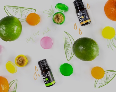 Lacons Plastic Containers with Citrus Fruits and Essential Oils